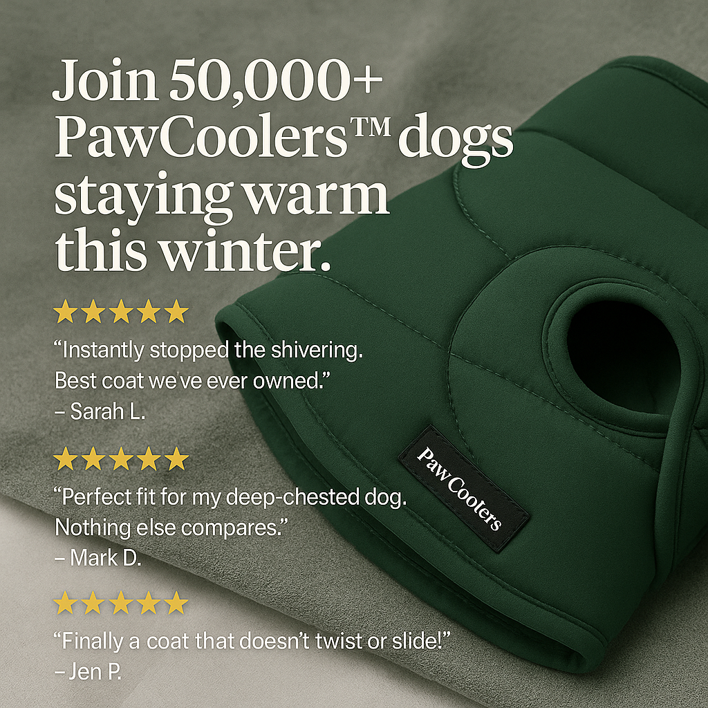 Pawcoolers - Waterproof Winter Jacket with Built-in Harness