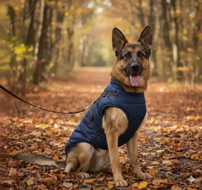 Pawcoolers -  Waterproof Winter Jacket with Built-in Harness